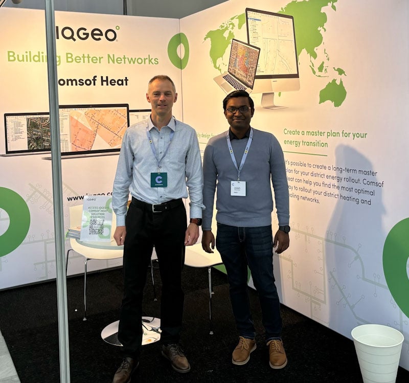 Kurt Marlein and Jospeh Jebamalai at Euroheat and Power congress 2024