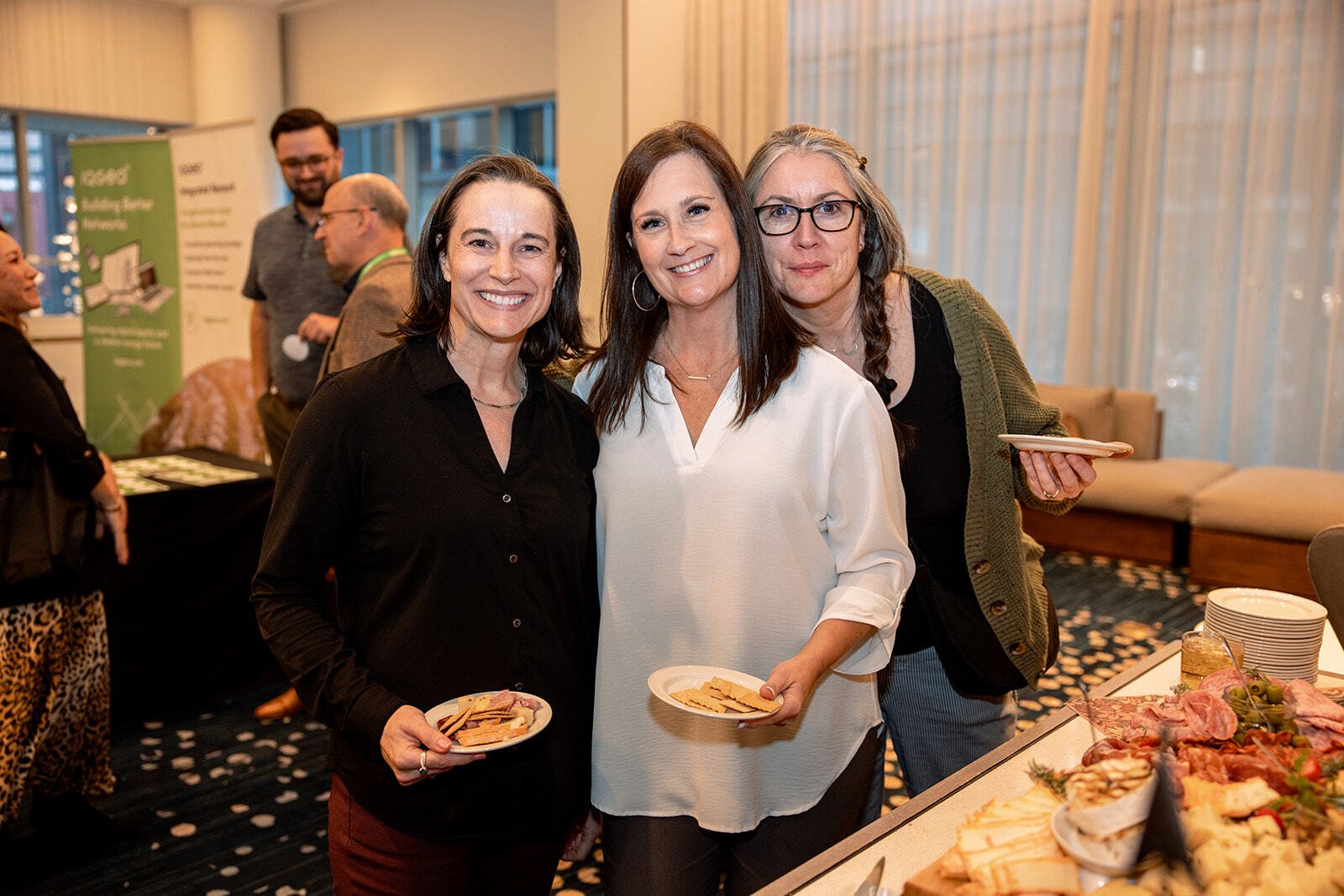 IQGeo Americas Meetup delegates enjoying food and networking