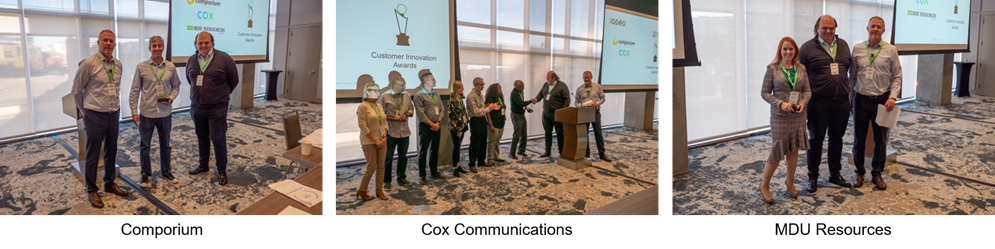IQGeo Innovation Award winners 2019