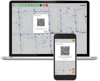 IQGeo_geospatial_software_device_to_device_session_sharing