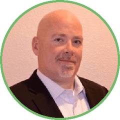 Chad Smith headshot in green circle and white background