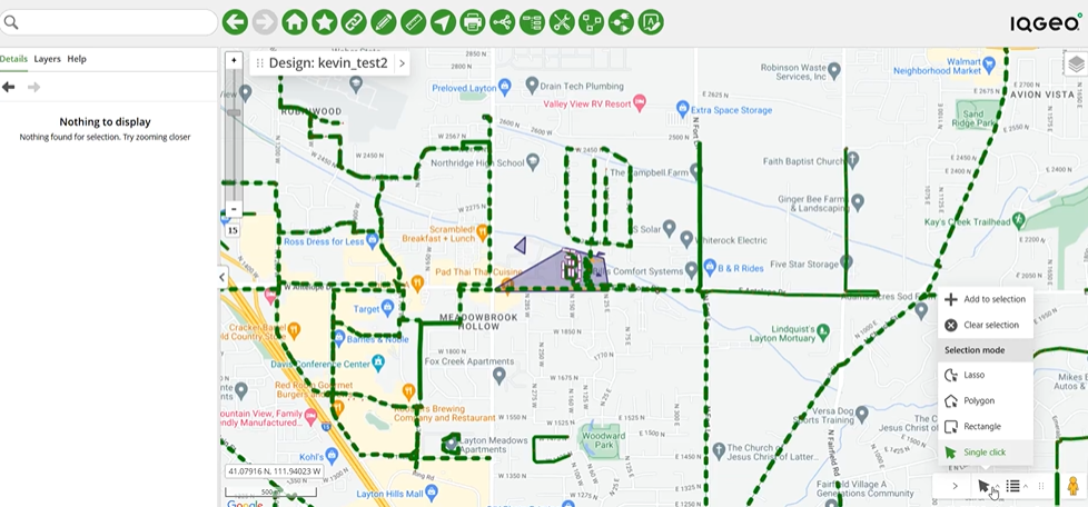 IQGeo-Network-Manager-Telecom-selection-modes-and-map-rotation