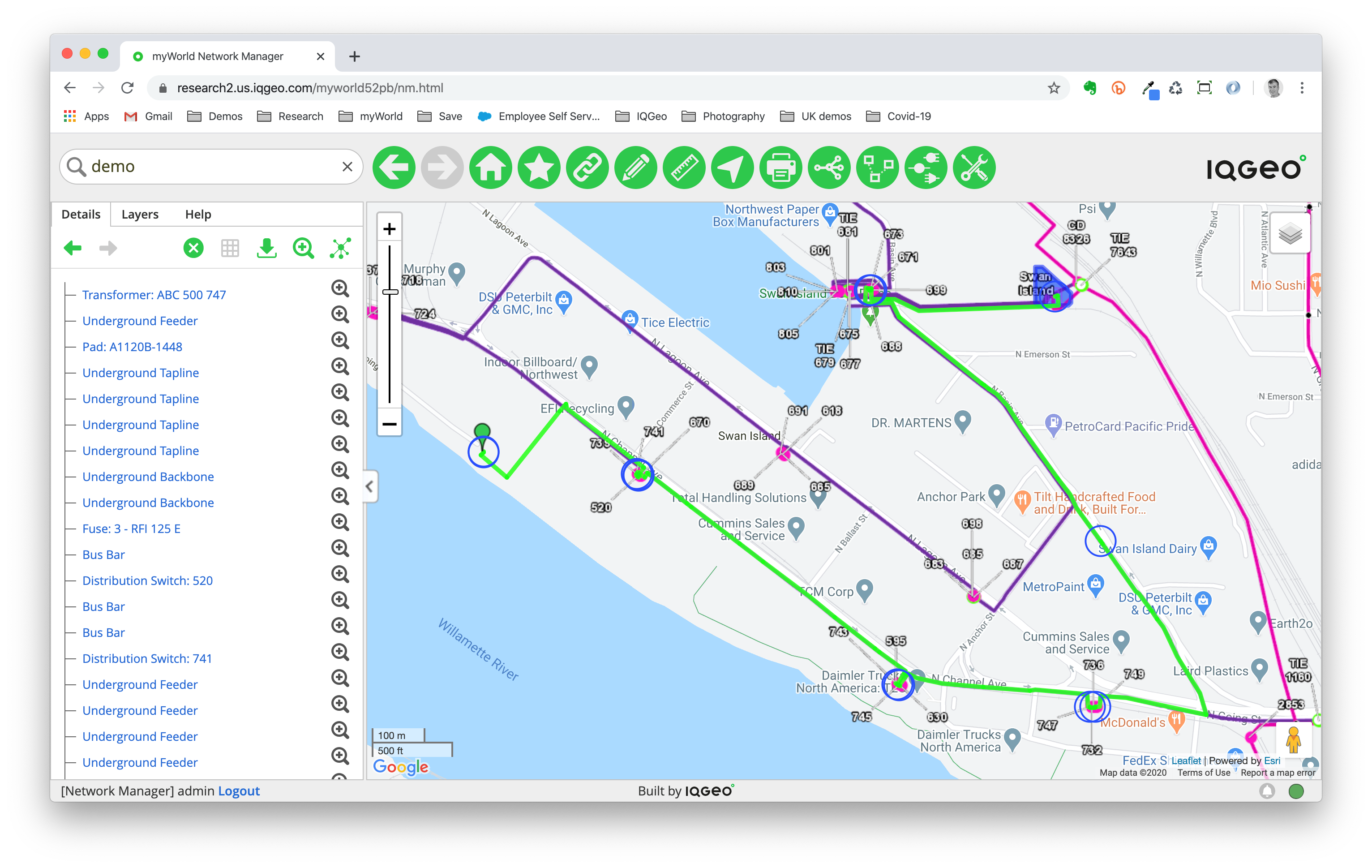 How IQGeo integrates with Esri