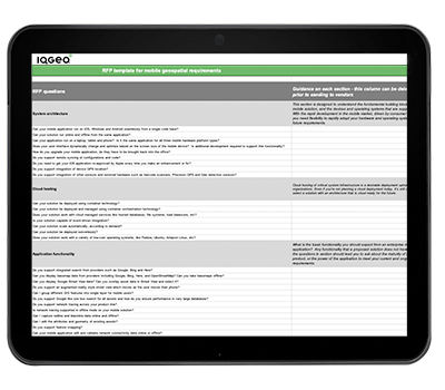 Choose the best mobile geospatial solution for your organization