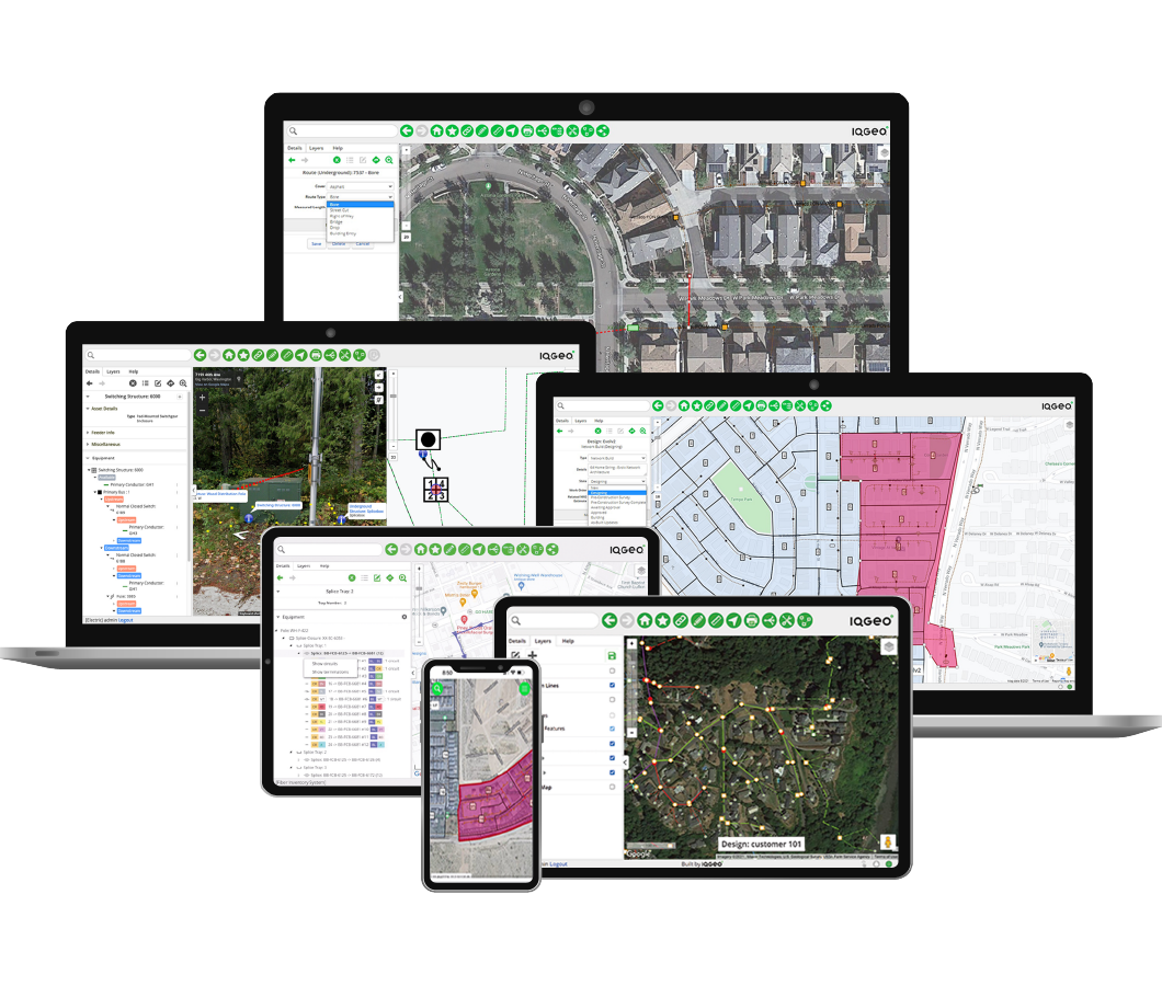 IQGeo geospatial network management software