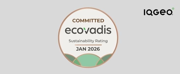 Badge showing an EcoVadis "Committed" sustainability rating from January 2026.