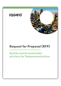 Promotional thumbnail graphic for Quality control automation solutions for telecom RFP template