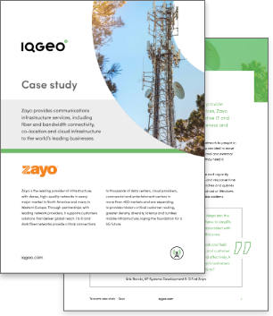 Zayo and IQGeo geospatial software implementation