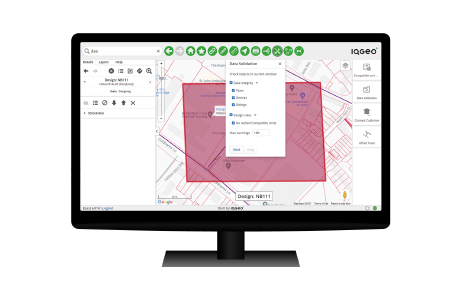 IQGeo Network Manager Gas visual