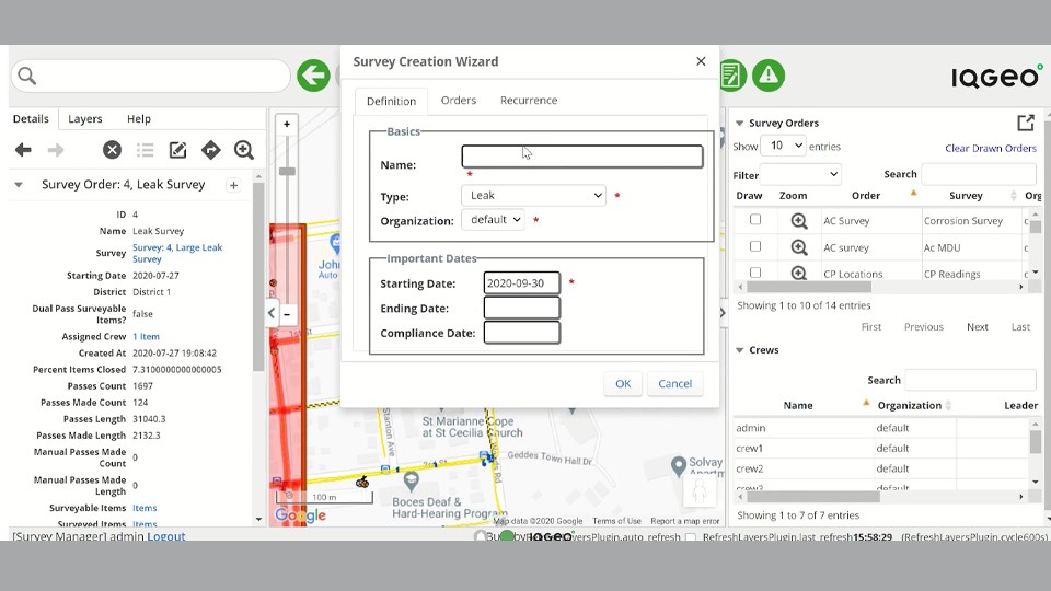 IQGeo-Inspection-and-Survey-screen-shot