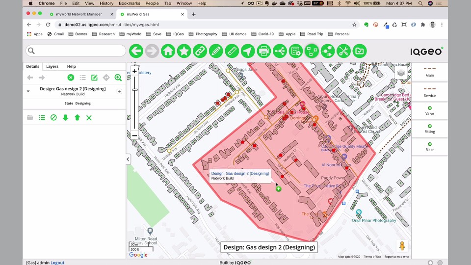 IQGeo-Network-Manager-for-utilities-screen-shot