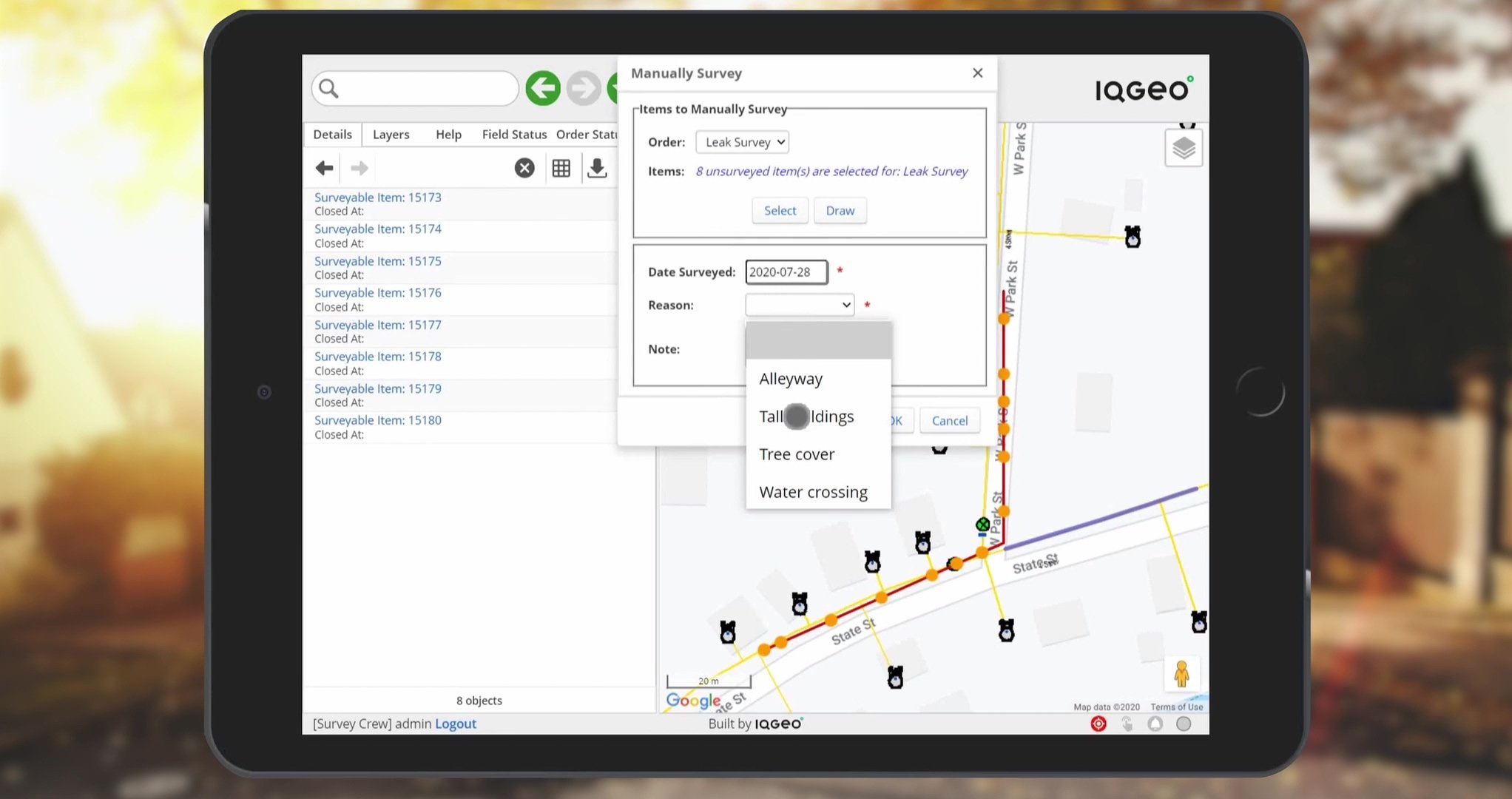 IQGeo Inspection and Survey demo video